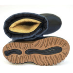 Сиви детски ботушки, pvc материя и текстилна материя - ежедневни обувки за есента и зимата N 100025103